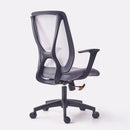 固定扶手  chair  Ergonomic chair  Ergonomic Office Chair  hong kong  meeting room chair  meeting room furniture  office chair  office furniture  staff chair  五爪腳  人體工學椅  傾仰功能  員工椅  家具  寫字樓  會議室  白色椅  白色  網背  職員椅  辦公位  香港辦公室家具