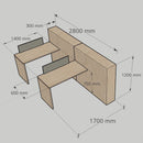 FLEX 連側櫃辦公枱 Office System Furniture Workstation with Side Cabinet