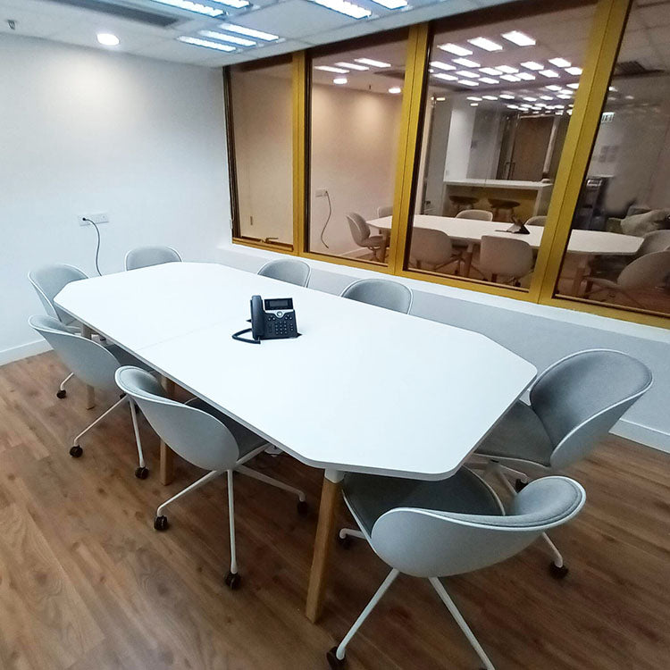 ZEN八角形日式簡約辦公室會議枱實木枱腳 Zen Octagon Shape Conference Table Minimal Japanese Style Solid Wood Table Legs