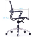 灰色透氣網布波浪形扶手會議室椅休閒椅職員椅員工椅 Mesh Back Chair Curve Armrest Stylish conference Room Chair Staff Chair Guest Chair