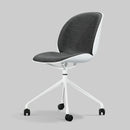 優雅輕巧復古日式布料員工椅家具辦公室簡約咖啡椅悠閑椅會議椅 Pink Mid Century Retro Vintage Style Chair Low Back Soft Fabric Pad Office Chair WFH Home Office Chair 