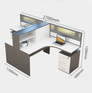 FURN - L型辦公枱連側櫃 L Shape Work Cubicle Workstation Desk
