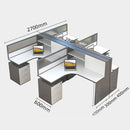 FURN - L型辦公枱連側櫃 L Shape Work Cubicle Workstation Desk