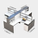 FURN - L型辦公枱連側櫃 L Shape Work Cubicle Workstation Desk