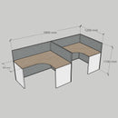 GEO L型辦公枱 Office L Shape Cubicle Workstation Work Desk
