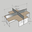 GEO L型辦公枱 Office L Shape Cubicle Workstation Work Desk