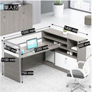 辦公枱工作檯連側櫃屏風 自由組合 木製家具 香港傢俬 Workstation Office Desk with Cabinet and Partition