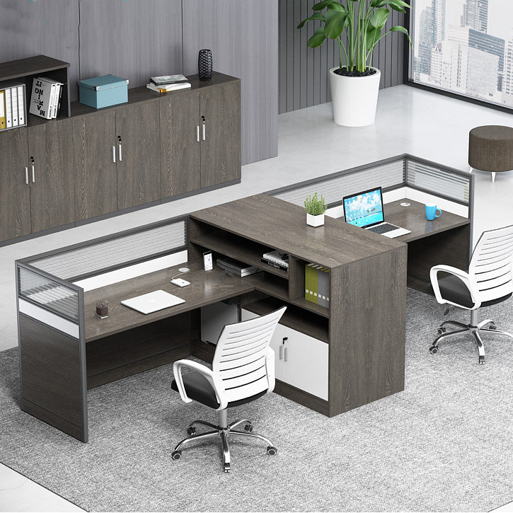 辦公枱工作檯連側櫃屏風 Workstation Office Desk with Cabinet and Partition