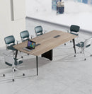 無印風日系淺木弧形邊辦公室會議枱 Muji Style Curve Conference Meeting Table 