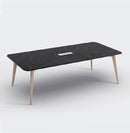 仿雲石紋 黑色辦公室 會議枱 Faux Marble Style Black Conference Meeting Table