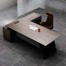 深胡桃木紋董事檯老板檯 CEO Director Manager Dark Walnut Wood Pattern Desk Table