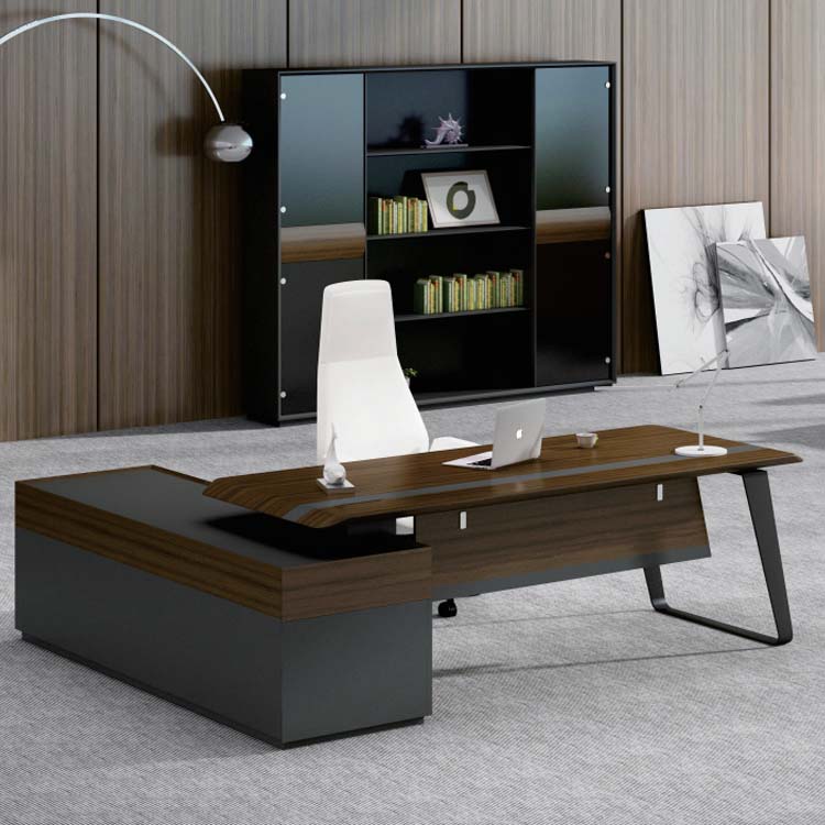簡約木紋董事檯老板檯 CEO Director Manager Desk Minimal Wood Pattern Desk Table