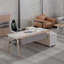 日式和風東瀛風辦公室寫字樓經理枱主管枱連側櫃  Japanese Style Zen Minimal L Shape Desk Side Cabinet Executive Desk Manager Desk