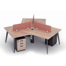 Y字形工作檯員工枱 3 人Y-Shape Cluster of 3 Workstation Staff Desk