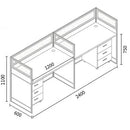 NET 高私隱度落地屏風辦公枱工作檯 Workstation Cubicle Partition Desk Workstation