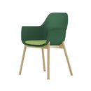 Designer Chair  Meeting Room Chair  Coffee Chair  Nordic Style  休閒椅  咖啡椅  客廳椅  北歐  實木腳  人體工學設計  PP  一體成形坐位