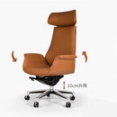Genuine Leather Chair  Boss Chair  CEO Chair  Director Chair  真皮椅  CEO椅  老闆椅  大班椅  chair  hong kong  office chair  office furniture  五爪腳  傾仰功能  固定扶手  家具  頭枕  香港辦公室家具
