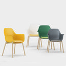 Designer Chair  Meeting Room Chair  Coffee Chair  Nordic Style  休閒椅  咖啡椅  客廳椅  北歐  實木腳  人體工學設計  PP  一體成形坐位