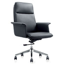 灰色真皮大班椅商務會議高背皮椅中背椅老闆椅董事椅 Grey Genuine Leather High Back Chair Cushion Back Soft pad CEO Chair Boss Chair Director Chair Business Meeting Chair Board Meeting Chair